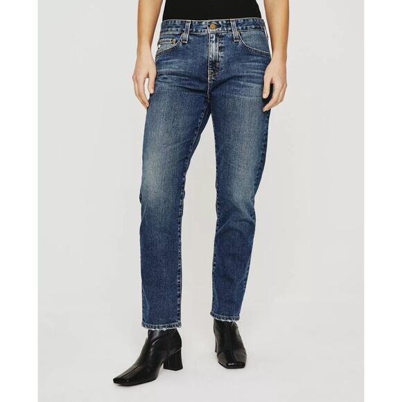 AG Adriano Goldschmied Ex Boyfriend Slouchy Slim Jeans Med Wash Size 31 NWT WJ70